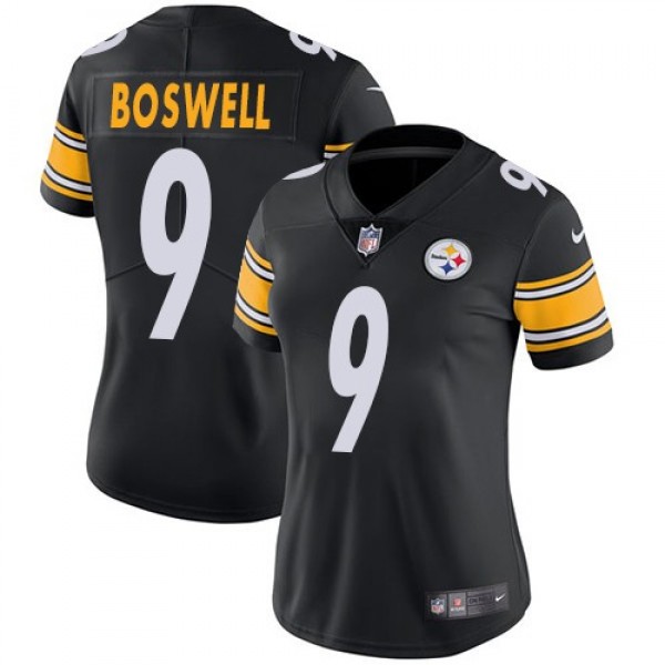Women's Steelers #9 Chris Boswell Black Team Color Stitched NFL Vapor Untouchable Limited Jersey