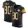 Nike Steelers #90 T. J. Watt Black Team Color Men's Stitched NFL Elite Gold Jersey