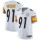 Nike Steelers #91 Kevin Greene White Men's Stitched NFL Vapor Untouchable Limited Jersey