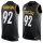 Nike Steelers #92 James Harrison Black Team Color Men's Stitched NFL Limited Tank Top Jersey