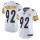 Women's Steelers #92 James Harrison White Stitched NFL Vapor Untouchable Limited Jersey