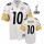 Steelers #10 Santonio Holmes White Super Bowl XLV Stitched NFL Jersey