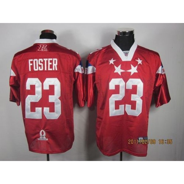 Texans #23 Arian Foster 2011 Red Pro Bowl Stitched NFL Jersey