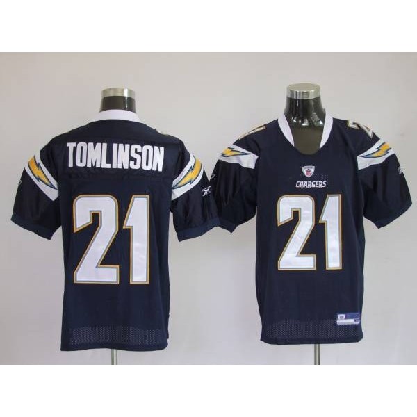 Chargers LaDainian Tomlinson #21 Stitched Dark Blue NFL Jersey