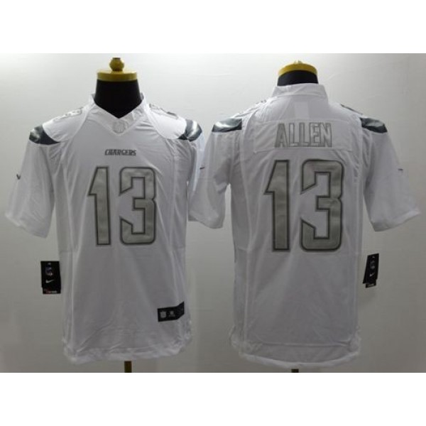 Nike Chargers #13 Keenan Allen White Men's Stitched NFL Limited Platinum Jersey