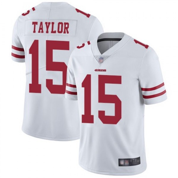 Nike 49ers #15 Trent Taylor White Men's Stitched NFL Vapor Untouchable Limited Jersey