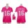 Women's 49ers #16 Joe Montana Pink Draft Him Name Number Top Stitched NFL Elite Jersey