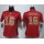 Women's 49ers #16 Joe Montana Red Team Color Stitched NFL Elite Strobe Jersey