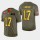 Nike 49ers #17 Emmanuel Sanders Men's Olive Gold 2019 Salute to Service NFL 100 Limited Jersey