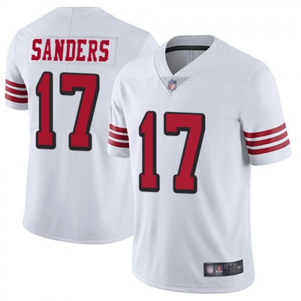 Nike 49ers #17 Emmanuel Sanders White Rush Men's Stitched NFL Vapor Untouchable Limited Jersey
