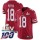 Nike 49ers #18 Dante Pettis Red Super Bowl LIV 2020 Team Color Men's Stitched NFL 100th Season Vapor Limited Jersey