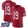 Nike 49ers #19 Deebo Samuel Red Team Color Men's Stitched NFL 100th Season Vapor Limited Jersey