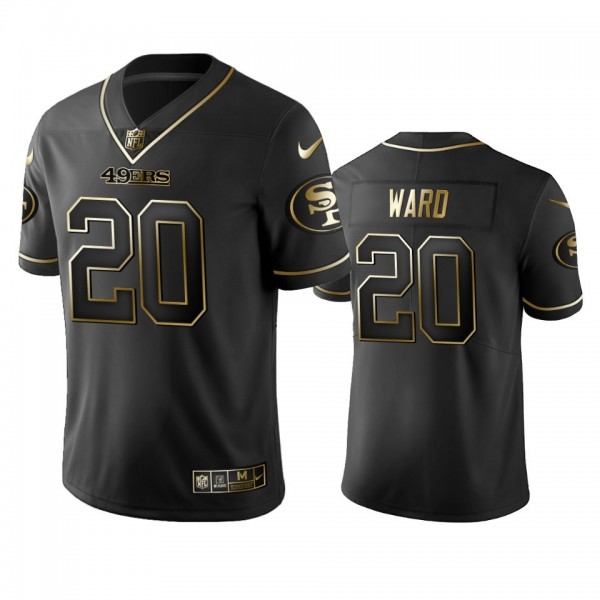 Nike 49ers #20 Jimmie Ward Black Golden Limited Edition Stitched NFL Jersey