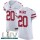Nike 49ers #20 Jimmie Ward White Super Bowl LIV 2020 Men's Stitched NFL Vapor Untouchable Elite Jersey