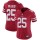 Women's 49ers #25 Jimmie Ward Red Team Color Stitched NFL Vapor Untouchable Limited Jersey