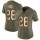 Women's 49ers #28 Carlos Hyde Olive Gold Stitched NFL Limited 2017 Salute to Service Jersey