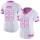 Women's 49ers #28 Carlos Hyde White Pink Stitched NFL Limited Rush Jersey