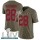 Nike 49ers #28 Jerick McKinnon Olive Super Bowl LIV 2020 Men's Stitched NFL Limited 2017 Salute To Service Jersey