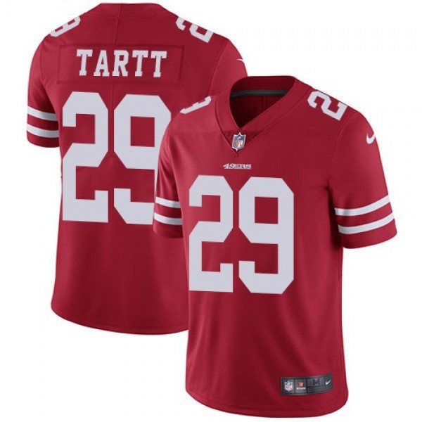 Nike 49ers #29 Jaquiski Tartt Red Team Color Men's Stitched NFL Vapor Untouchable Limited Jersey
