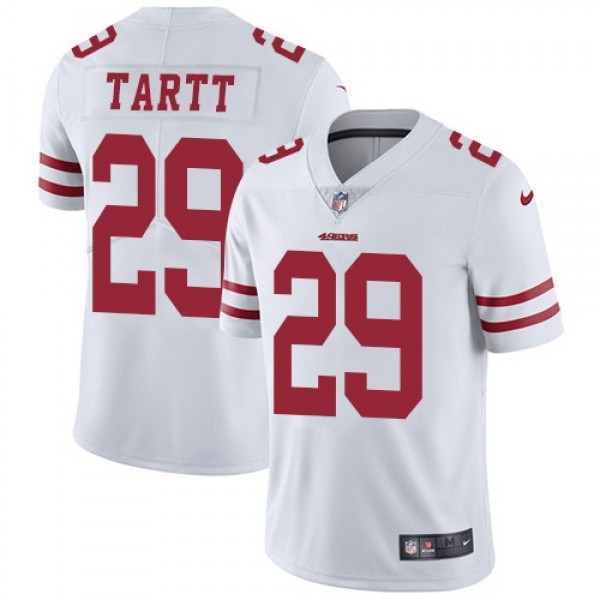 Nike 49ers #29 Jaquiski Tartt White Men's Stitched NFL Vapor Untouchable Limited Jersey