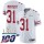 Nike 49ers #31 Raheem Mostert White Super Bowl LIV 2020 Men's Stitched NFL 100th Season Vapor Untouchable Limited Jersey