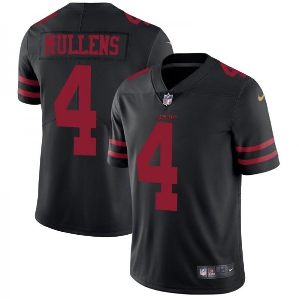 Nike 49ers #4 Nick Mullens Black Alternate Men's Stitched NFL Vapor Untouchable Limited Jersey