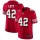 Nike 49ers #42 Ronnie Lott Red Team Color Men's Stitched NFL Vapor Untouchable Limited II Jersey