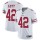 Nike 49ers #42 Ronnie Lott White Men's Stitched NFL Vapor Untouchable Limited Jersey