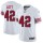 Nike 49ers #42 Ronnie Lott White Rush Men's Stitched NFL Vapor Untouchable Limited Jersey