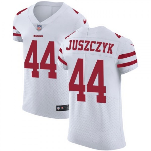 Nike 49ers #44 Kyle Juszczyk White Men's Stitched NFL Vapor Untouchable Elite Jersey