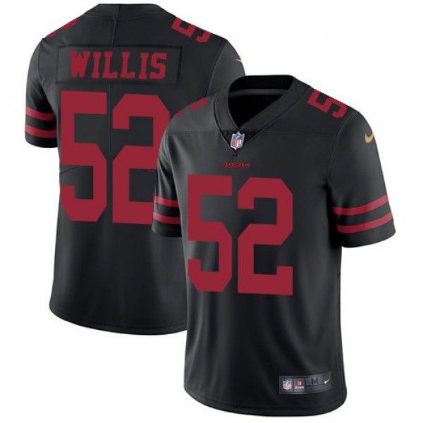Nike 49ers #52 Patrick Willis Black Alternate Men's Stitched NFL Vapor Untouchable Limited Jersey