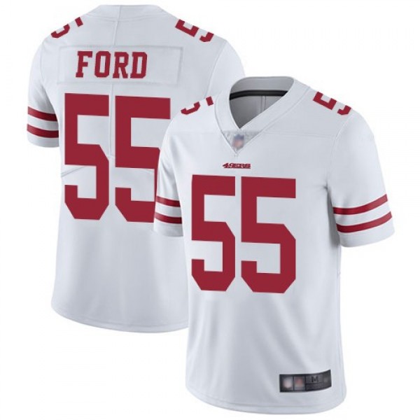 Nike 49ers #55 Dee Ford White Men's Stitched NFL Vapor Untouchable Limited Jersey
