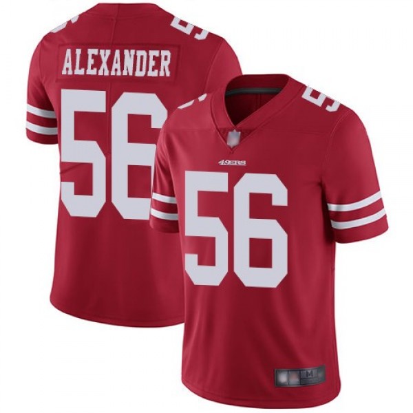 Nike 49ers #56 Kwon Alexander Red Team Color Men's Stitched NFL Vapor Untouchable Limited Jersey
