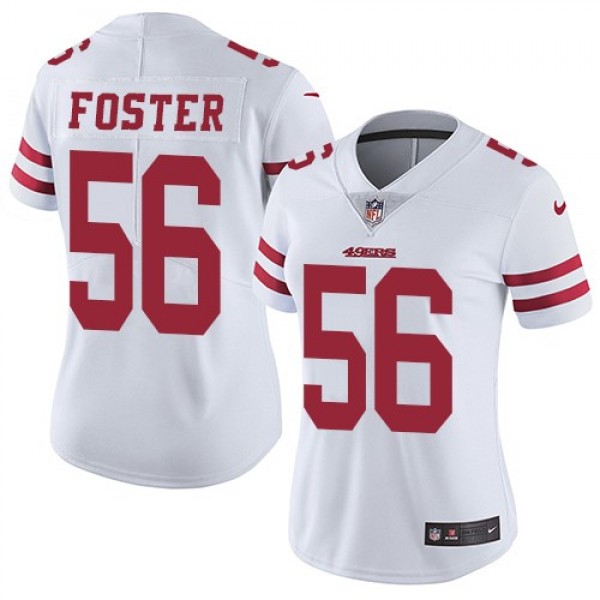 Women's 49ers #56 Reuben Foster White Stitched NFL Vapor Untouchable Limited Jersey