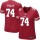 Women's 49ers #74 Joe Staley Red Team Color Stitched NFL Elite Jersey