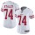 Women's 49ers #74 Joe Staley White Stitched NFL Vapor Untouchable Limited Jersey