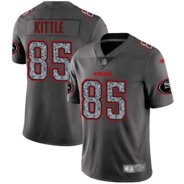 Nike 49ers #85 George Kittle Gray Static Men's Stitched NFL Vapor Untouchable Limited Jersey