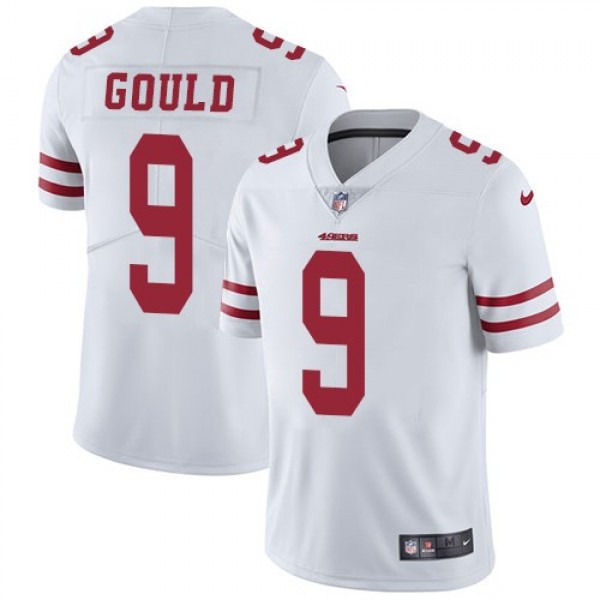 Nike 49ers #9 Robbie Gould White Men's Stitched NFL Vapor Untouchable Limited Jersey