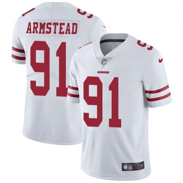 Nike 49ers #91 Arik Armstead White Men's Stitched NFL Vapor Untouchable Limited Jersey
