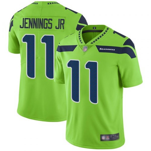 Nike Seahawks #11 Gary Jennings Jr. Green Men's Stitched NFL Limited Rush Jersey