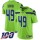 Nike Seahawks #49 Shaquem Griffin Green Men's Stitched NFL Limited Rush 100th Season Jersey