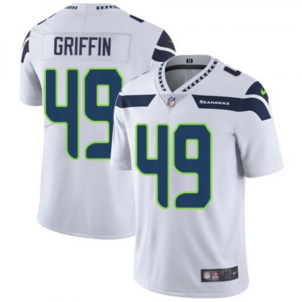 Nike Seahawks #49 Shaquem Griffin White Men's Stitched NFL Vapor Untouchable Limited Jersey
