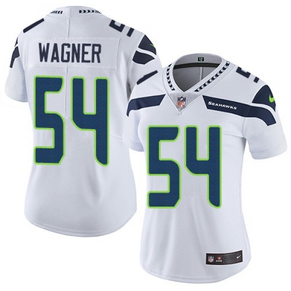 Women's Seahawks #54 Bobby Wagner White Stitched NFL Vapor Untouchable Limited Jersey