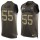 Nike Seahawks #55 Frank Clark Green Men's Stitched NFL Limited Salute To Service Tank Top Jersey