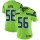 Women's Seahawks #56 Cliff Avril Green Stitched NFL Limited Rush Jersey