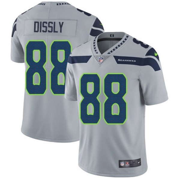 Nike Seahawks #88 Will Dissly Grey Alternate Men's Stitched NFL Vapor Untouchable Limited Jersey