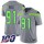 Nike Seahawks #91 Jarran Reed Gray Men's Stitched NFL Limited Inverted Legend 100th Season Jersey