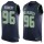 Nike Seahawks #96 Cortez Kennedy Steel Blue Team Color Men's Stitched NFL Limited Tank Top Jersey