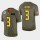 Seattle Seahawks #3 Russell Wilson Men's Nike Olive Gold 2019 Salute to Service Limited NFL 100 Jersey
