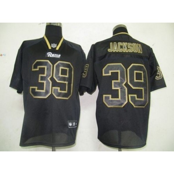 Rams #39 Rickey Jackson Lights Out Black Stitched NFL Jersey